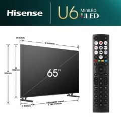 HISENSE 65U6NQ 65'' 4K ULED MİNİ LED SMART TV