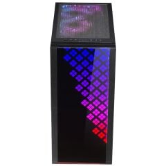 Gamepower Dawn TG ARGB Fan E-ATX Siyah Oyuncu Kasası