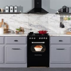 VESTEL SF 8400 SİYAH RETRO SOLO FIRIN