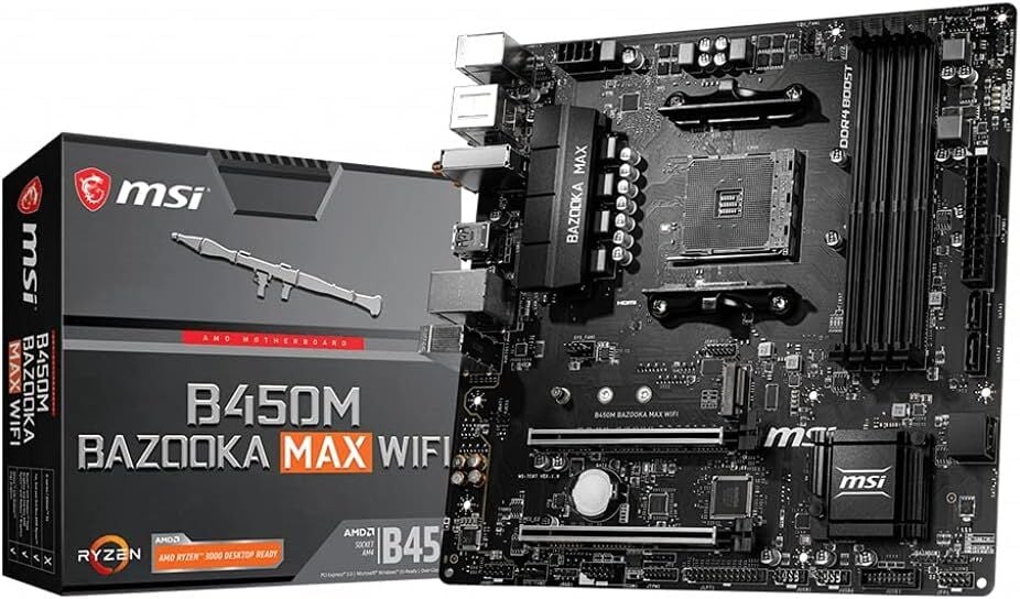Msi B450M Bazooka Max Wi-Fi AMD AM4 DDR4 Micro ATX Anakart