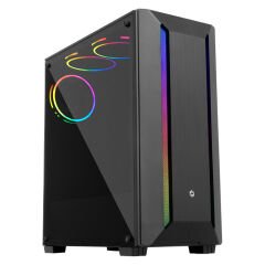 Frisby Wolf FC-9410G RGB Fan 500W ATX Mid Tower Siyah Oyuncu Kasası