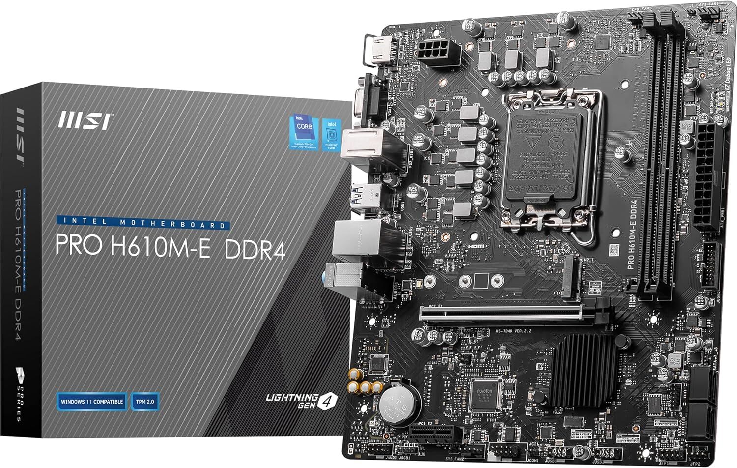 Msi Pro H610M-E Intel LGA1700 DDR4 Micro ATX Anakart