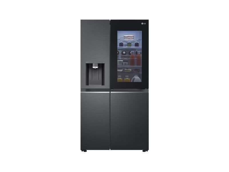 GR-X24FMKBL563 L, LG InstaView Kapı İçi Çok Kapılı Buzdolabı, Dispenser, İnverter Lineer Kompresör