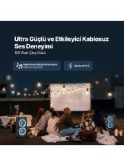 Ttec Carnival 100W Taşınabilir Kablosuz Bluetooth Parti Hoparlörü