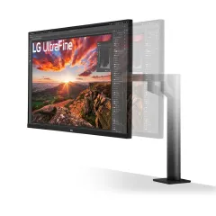 LG UltraFine 32UN880P-B 31.5 5 ms 4K Pivot IPS 60 Hz Monitör, Siyah