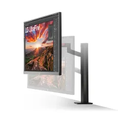 LG UltraFine 32UN880P-B 31.5 5 ms 4K Pivot IPS 60 Hz Monitör, Siyah