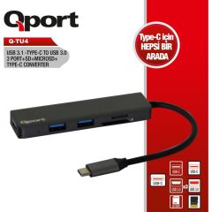 Qport Q-TU4 Type-C Dönüştürücü