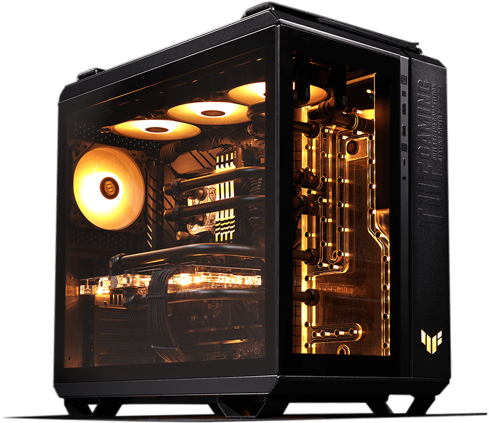 Asus TUF Gaming GT502 V2 Temperli Cam USB Type-C Siyah ATX Mid-Tower Oyuncu Kasası