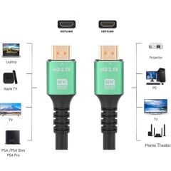 Codegen CPS8K15 Metal Başlıklı 15 Metre HDMI 2.1 Kablosu