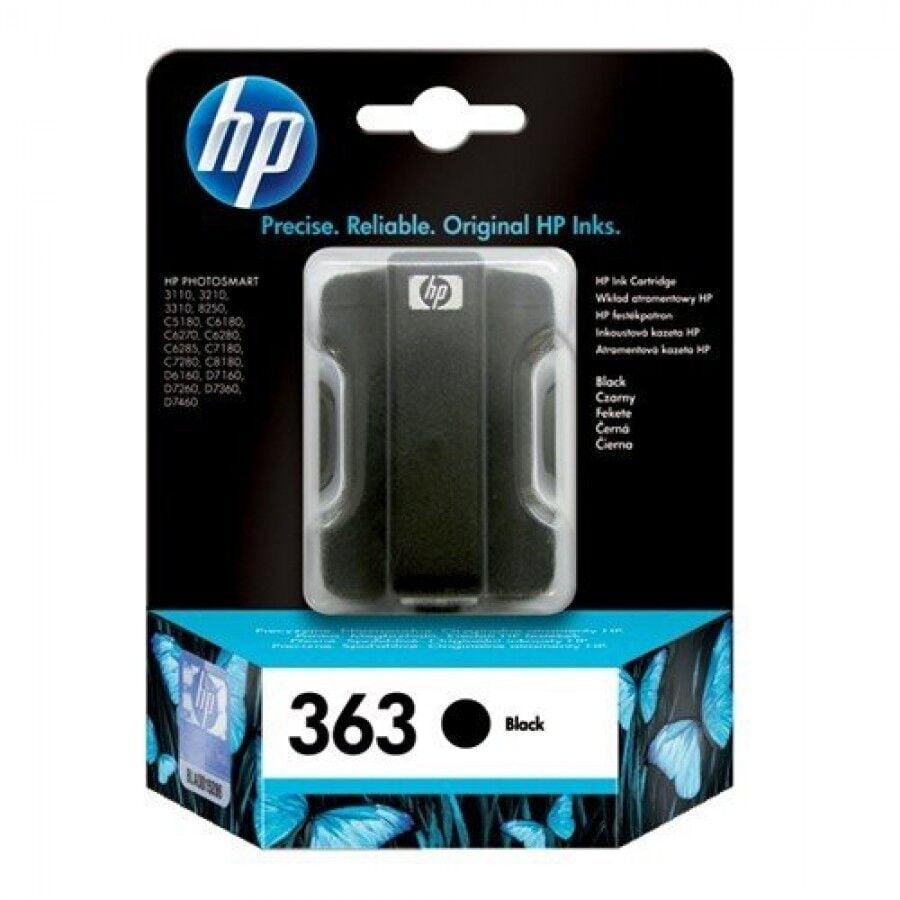 HP C8721E 363 Orijinal Mürekkep Kartuşu, Siyah