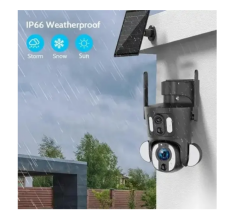 URANIUM ANP-PTZ3040S4G 3MP+3MP ÇİFT KAMERALI 10X ZOOM 4G/LTE 40MT IR LED/FLOODLIGHT RENKLİ SOLAR PANELLİ PTZ KAMERA