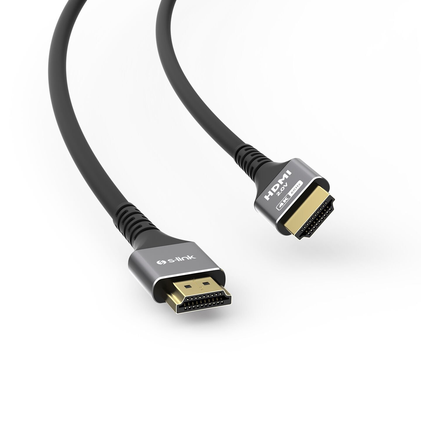 S-link SLX-HD4K015 19+1 HDMI to HDMI 1.5m Metal v2.0 4K 60Hz Kablo