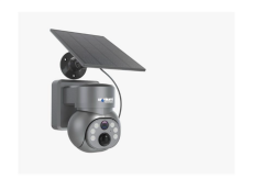URANIUM ANP-PT4015BSW-S 4MP 3.6MM LENS 15MT IR+ 15MT BEYAZ LED ÇİFT YÖNLÜ KONUŞMA IP65 WIFI SOLAR KAMERA GRİ RENK(UBOX)