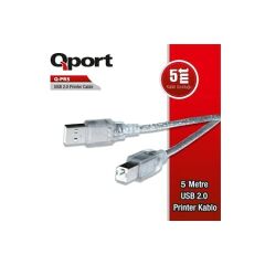 Qport Q-PR5 5m USB 2.0 Yazıcı Kablosu