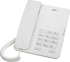 Karel TM140 Siyah TM140  Kablolu Telefon, Siyah/Beyaz