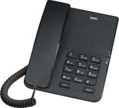 Karel TM140 Siyah TM140  Kablolu Telefon, Siyah/Beyaz