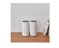 TP-Link Deco E4 2P AC1200 Mesh Router 300 Mbps 2.4GHz+867Mbps 5GHz,2×10/100 Mbps Ports (WAN/LAN auto-sensing) (IKILI PAKET)