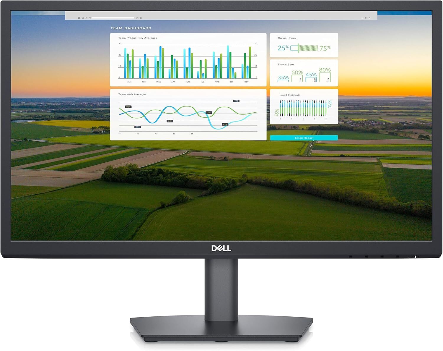Dell E2222H 21.5'' Ekran 1920 x 1080 60 Hz 5 ms VGA DP IPS Monitör