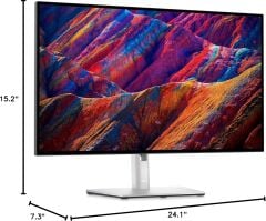 Dell U2723QE 27 3840x2160 60Hz 8ms HDMI DP ve Type-C HDR 400 IPS Pivot Monitör