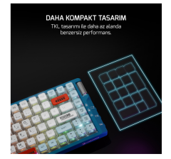 GAMEPOWER SENSE TKL RGB RED SWITCH MEKANIK GAMING KLAVYE