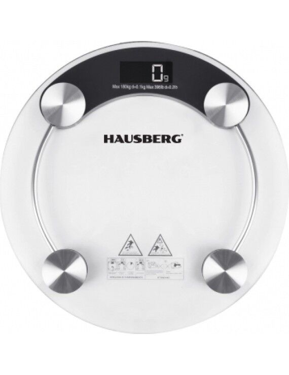 Hausberg HB-6000 şeffaf camlı banyo tartısı