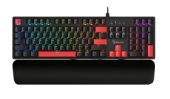BLOODY S515R F.BLACK Q TR USB-BMLS RED SWITCH+Bilek Desteği RGB MEKANİK GAMING KLAVYE