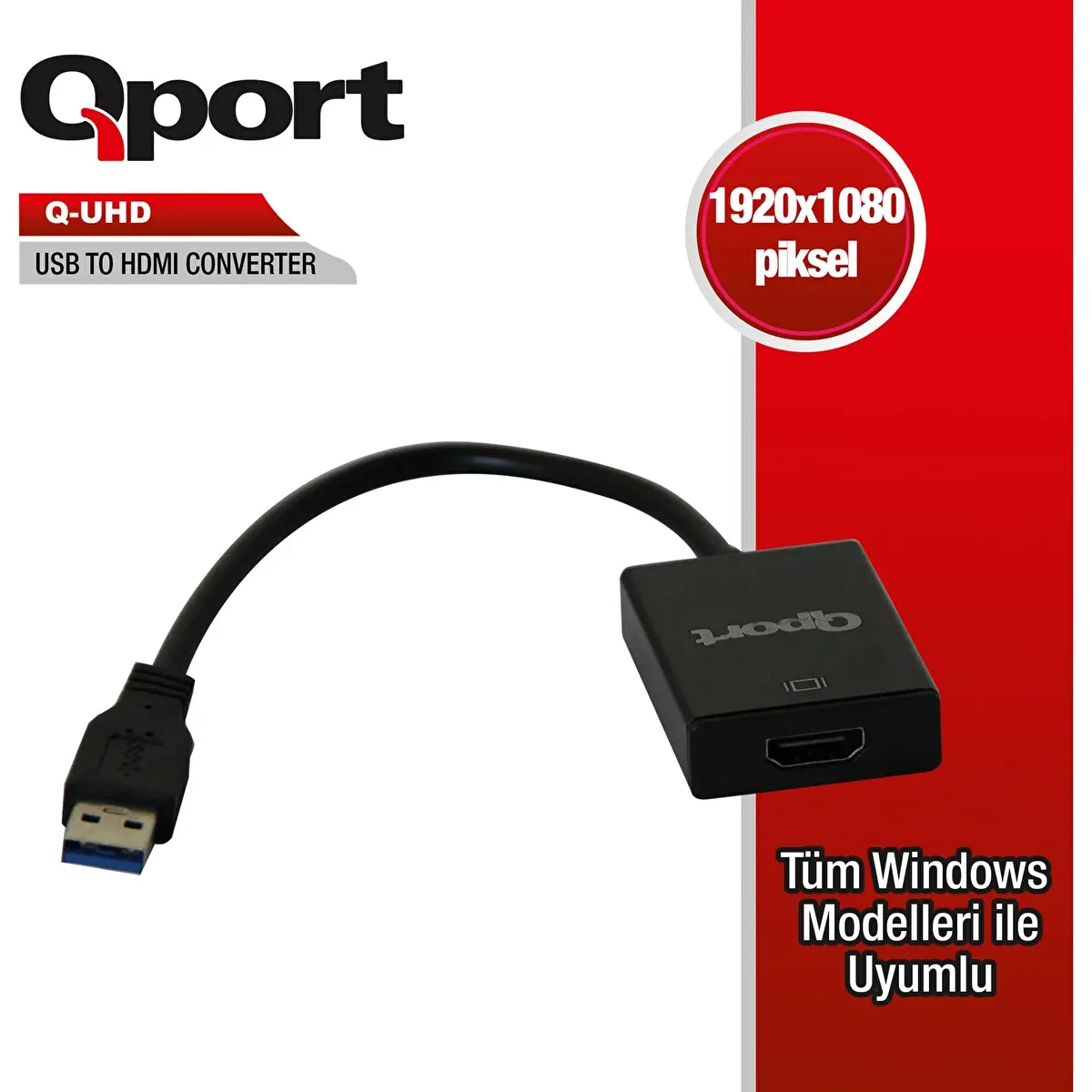 Qport Q-UHD USB 3.0 dan HDMI Çevirici