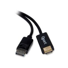 Qport Q-DPH DP(M) to HDMI(M) 1.80m 4K Destekli Çevirici Kablo