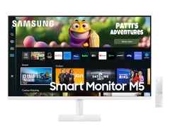 Samsung VA Smart Monitor 32'' M50C Serisi FHD Akıllı Hoparlörler ve Uzaktan Kumandalı Monitör, Beyaz