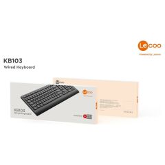 Lenovo Lecoo KB103 Siyah Kablolu Klavye