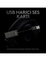 Logitech G Pro X 7.1 Surround Ses Oyuncu Kulaklığı - Siyah