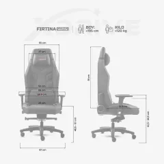 xDrive Fırtına Profesyonel Oyuncu Koltuğu Kumaş Siyah/Siyah