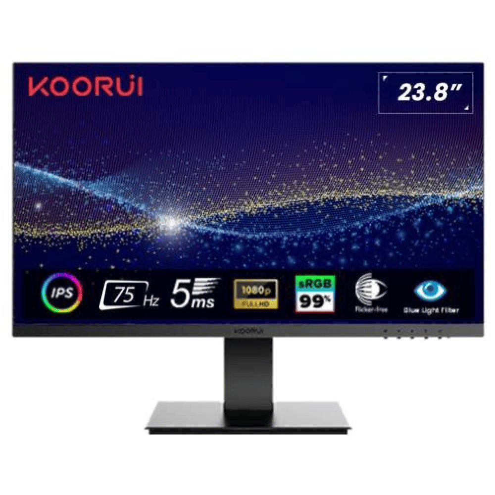 KOORUI 23.8'' 24N1 IPS 75HZ 5MS MONITÖR SIYAH