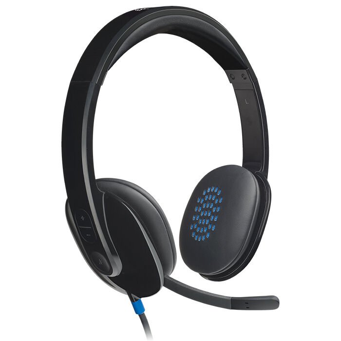 Logitech H540 USB Kablolu Kulak Üstü Kulaklık, Siyah