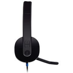 Logitech H540 USB Kablolu Kulak Üstü Kulaklık, Siyah