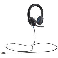 Logitech H540 USB Kablolu Kulak Üstü Kulaklık, Siyah