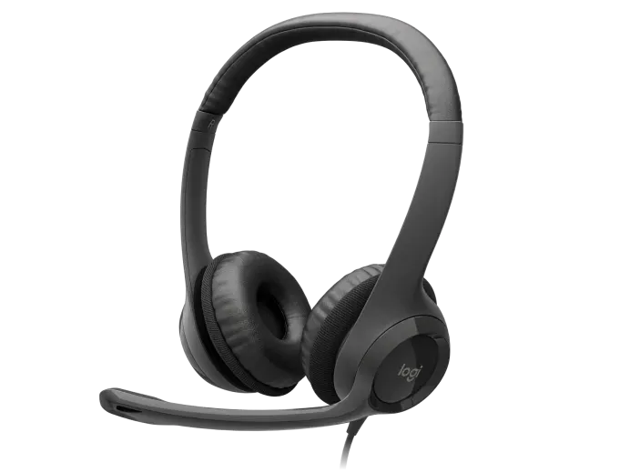 Logitech H390 Mikrofonlu Kulak Üstü Kulaklık, Siyah