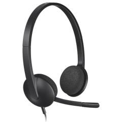 Logitech H340 Mikrofonlu USB Kablolu Kulaklık, Siyah