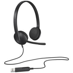 Logitech H340 Mikrofonlu USB Kablolu Kulaklık, Siyah