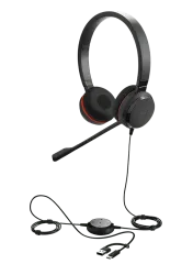 Jabra Evolve 30 II Duo UC USB-A Kablolu Çağrı Merkezi Kulaklığı