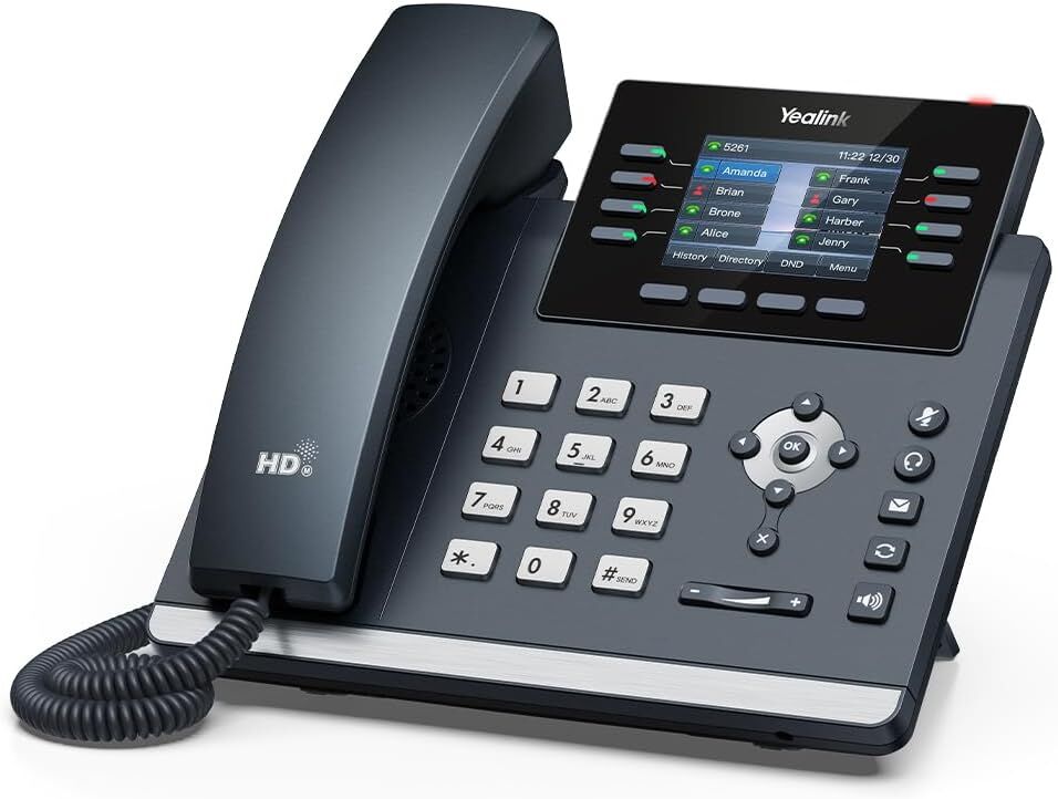 Yealink T44W Wi-Fi IP Telefon POE Destekli, Adaptörsüz