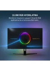 GamePower Vivid T50 27'' 1500R Curved RGB 200Hz 0.5ms FHD 2x2W Speaker VA Gaming Monitör, Beyaz