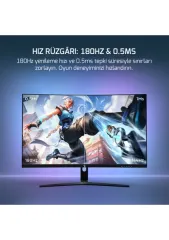 GamePower Vivid T50 27'' 1500R Curved RGB 200Hz 0.5ms FHD 2x2W Speaker VA Gaming Monitör, Beyaz