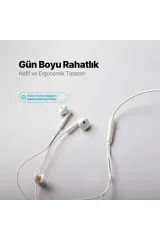 Ttec Rio 2 Type-C Kablolu Kulak İçi Kulaklık, Beyaz