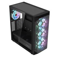 GameOn GO-EMPERORI-M Emperor Midnight I Serisi Mid Tower Gaming Kasa, Siyah