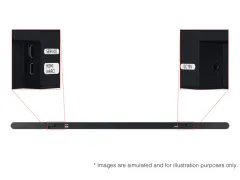 Ultra ince 3.1.2 kanal. Q-Symphony özellikli Kablosuz Dolby ATMOS Soundbar / HW-S800D