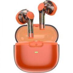 Wiwu T12 Şeffaf Tasarımlı Kulak İçi Bluetooth Kulaklık, Turuncu