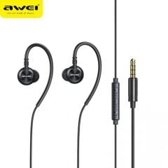 Awei L3 3.5mm Mikrofonlu Kablolu Kulaklık, Siyah