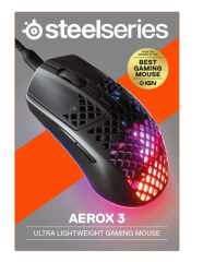 SteelSeries Aerox 3 Wireless 62612 Onyx 18000 CPI 6 Tuş RGB Optik Kablosuz Gaming Mouse