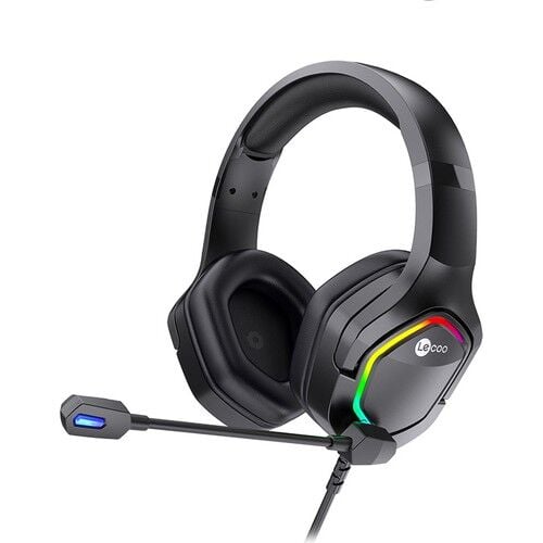 Lenovo Lecoo HT403 RGB USB 2.0 Jack Black Mikrofonlu Oyuncu Kulaklığı